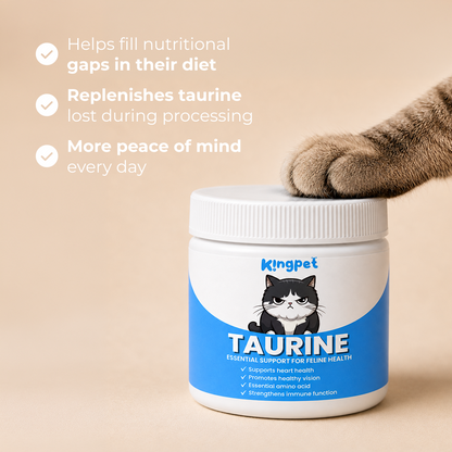 KingPet™ | Pure Taurine Powder for Cats