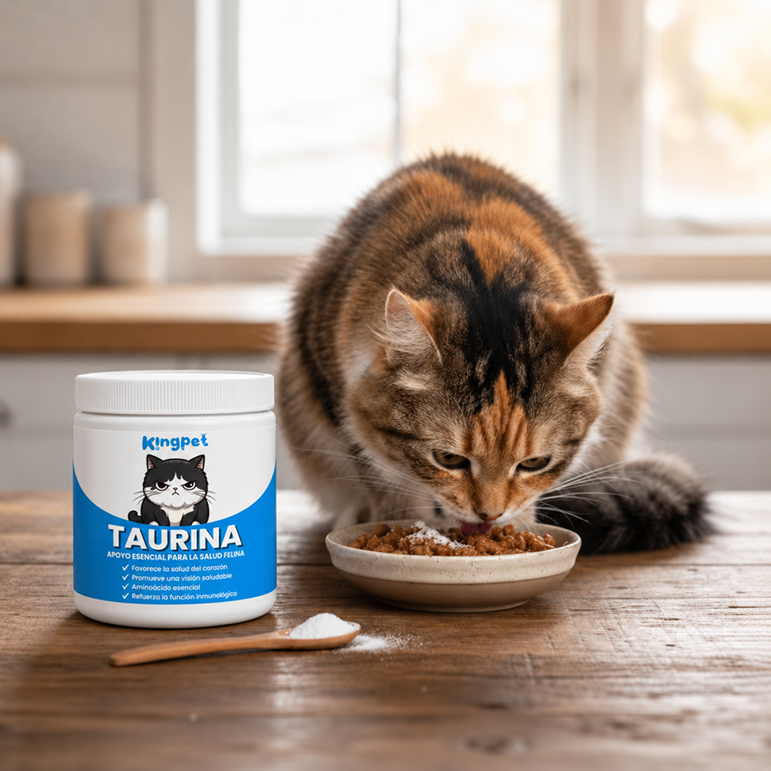 KingPet™ | Taurina pura en polvo para gatos